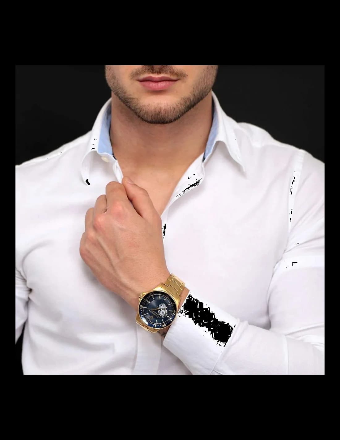 Montre Maserati R8823140004 homme verso boîtier or