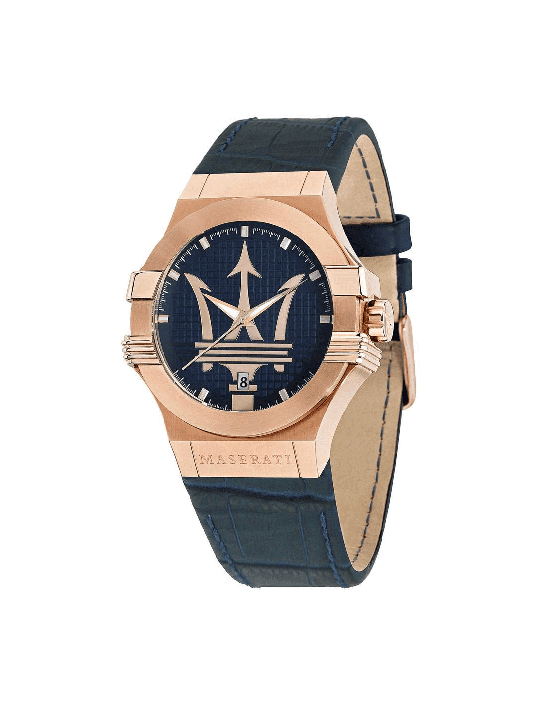 Montre Homme Maserati Potenza R8851108027 Bracelet en cuir bleu