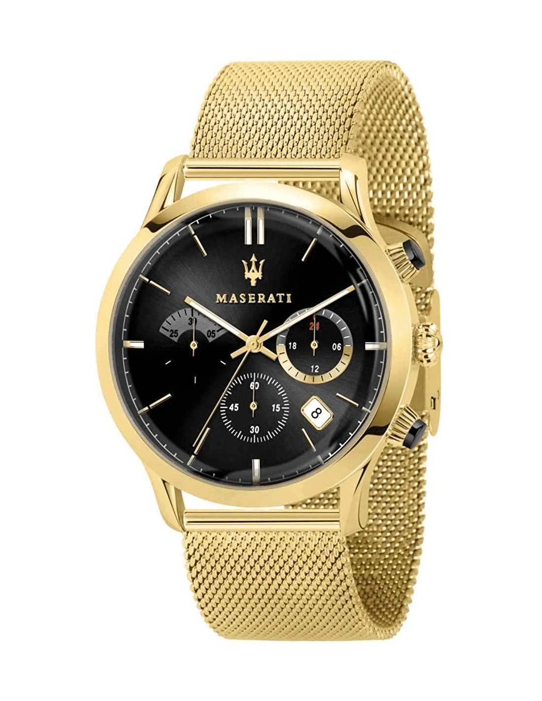 Montre Homme Maserati Ricordo R8873633003 Bracelet en maille milanaise doré