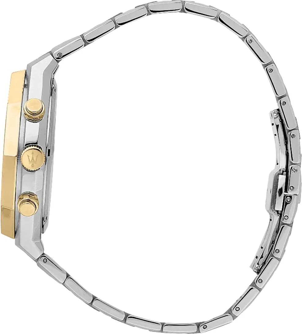 Montre Maserati R8873642009 homme détail cadran blanc