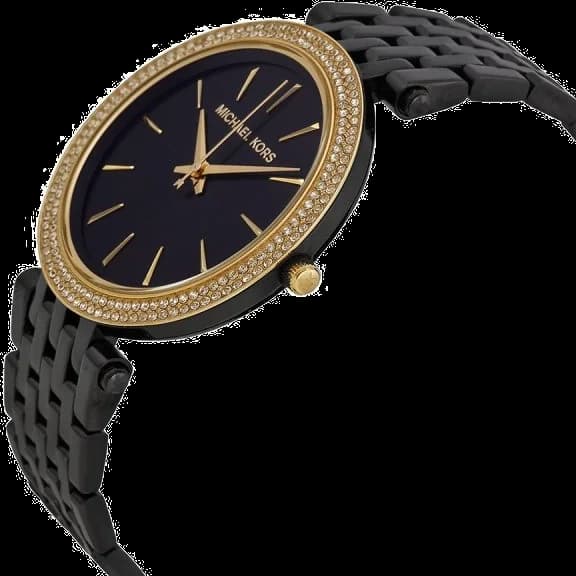 Montre Michael Kors MK3322 Darci bracelet acier noir boucle déployante