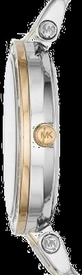 Montre Michael Kors MK3405 Mini Darci bracelet acier argent vue profil