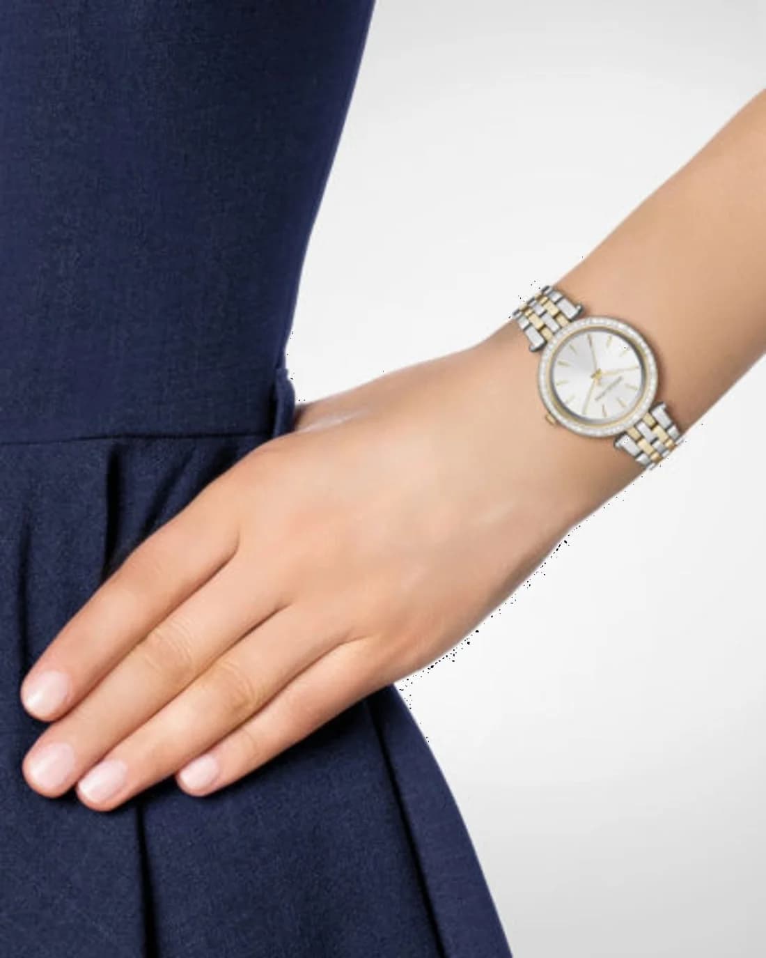 Montre Michael Kors Mini Darci MK3405 33mm acier argent doré fermeture
