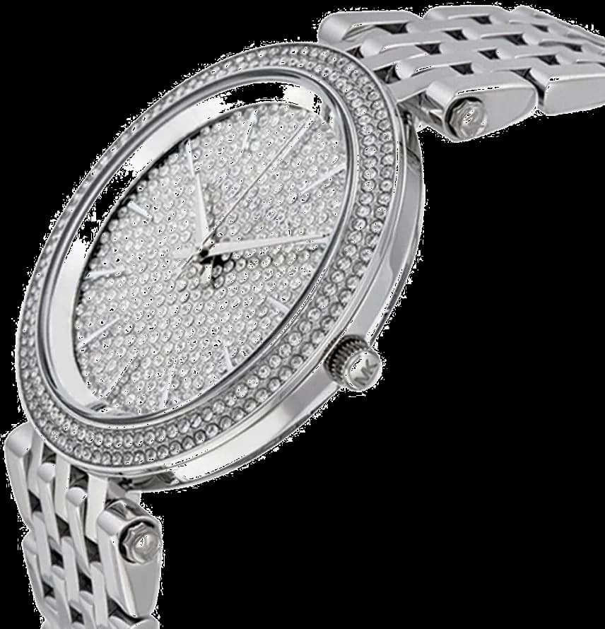 Montre Michael Kors MK3437 femme détail cadran argent