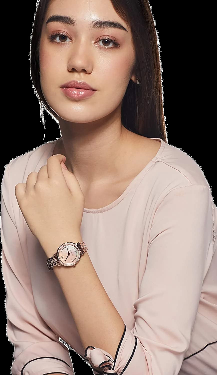 Montre Michael Kors MK3643 femme détail cadran or rose