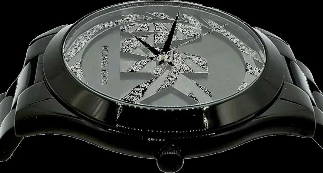 Montre Michael Kors MK4562 femme détail cadran noir