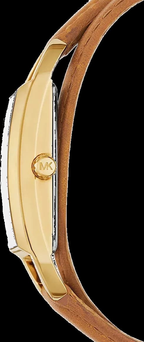 Montre Michael Kors Mini Empire cadran doré ovale 30mm verre minéral analogique