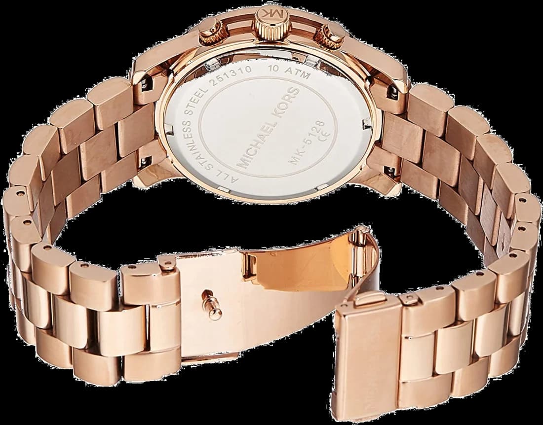 Montre Michael Kors MK5128 femme détail cadran or rose