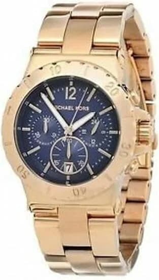 Montre Michael Kors MK5410 femme détail cadran bleu