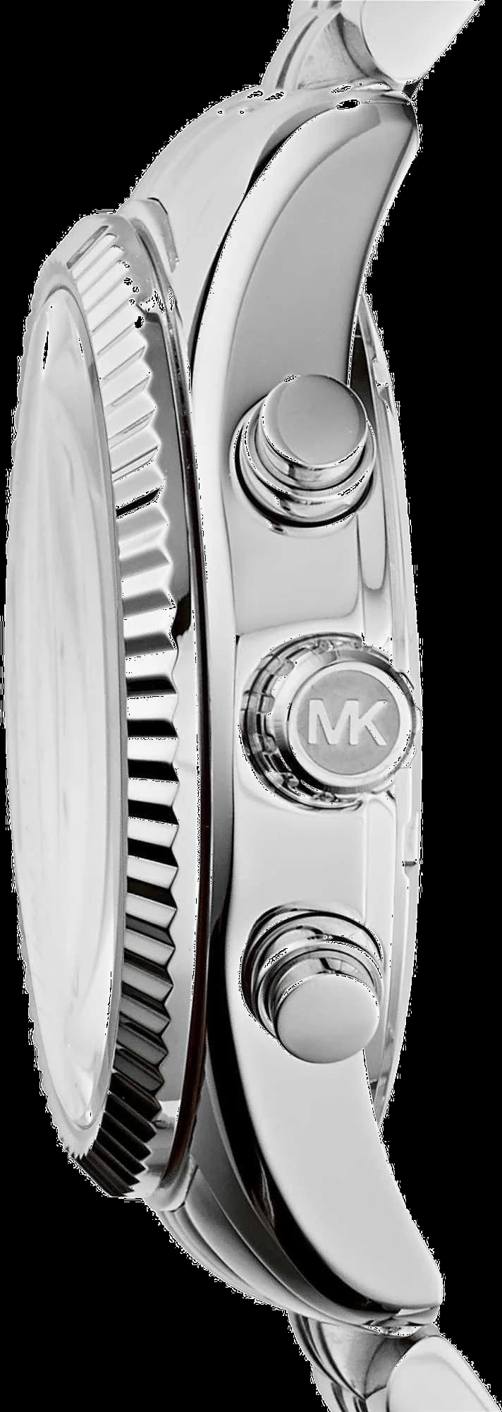 Montre Michael Kors MK5555 profil bracelet acier argenté boucle déployante