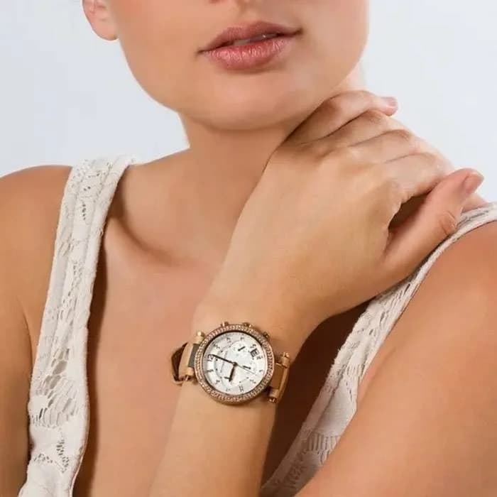 Montre Michael Kors MK5633 femme verso boîtier argent