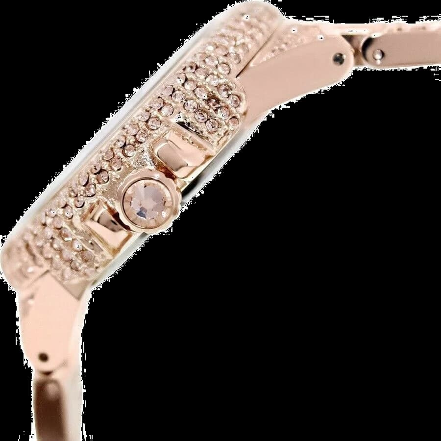 Michael Kors MK5862 Camille profil latéral boîtier acier doré rose 43mm