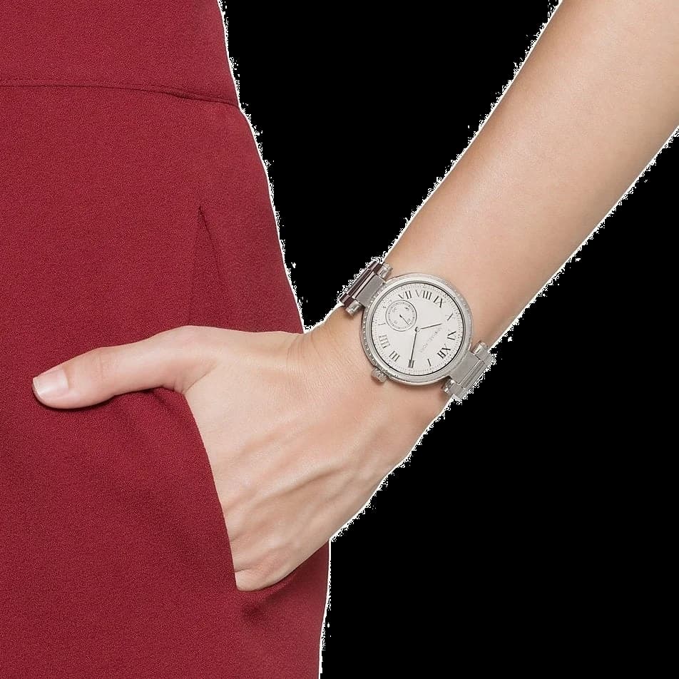 Montre Michael Kors MK5866 femme détail cadran argent