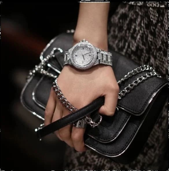 Montre Michael Kors MK5869 boîtier acier inoxydable argenté fermeture verso
