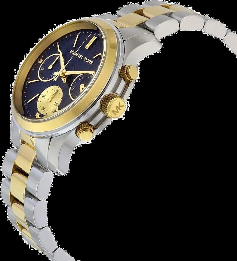 Montre Michael Kors MK6165 femme détail cadran bleu