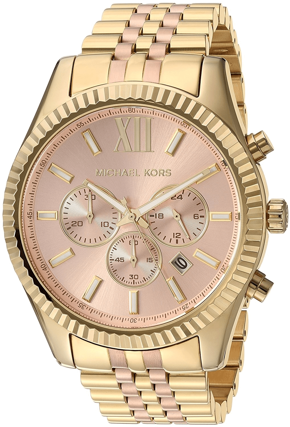 Montre Michael Kors MK6473 Lexington Chronographe en Acier Doré Rose
