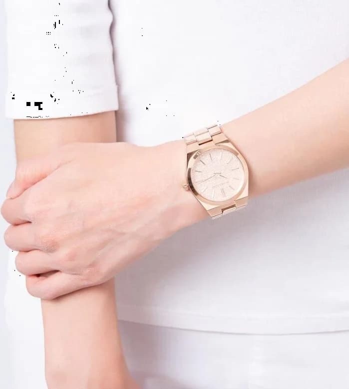 Montre Michael Kors MK6624 femme détail cadran or rose