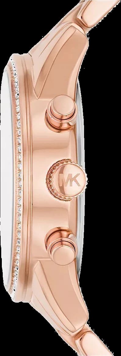 Montre Michael Kors Ritz MK7302 détail cadran pavé cristaux index bâtons