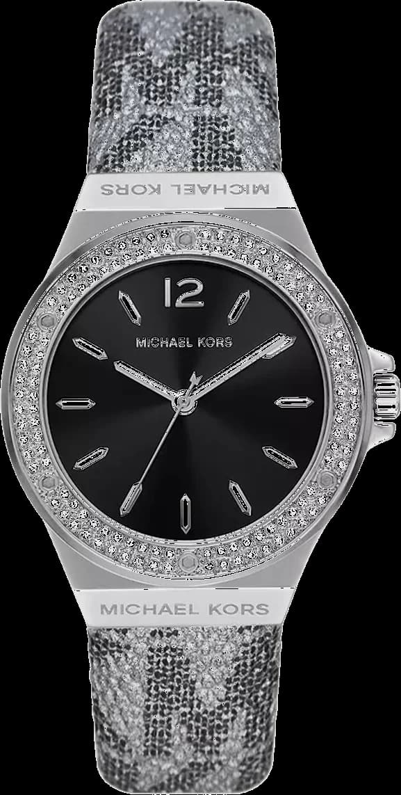 Montre Michael Kors Lennox MK7309 bracelet imprimé MK en cuir