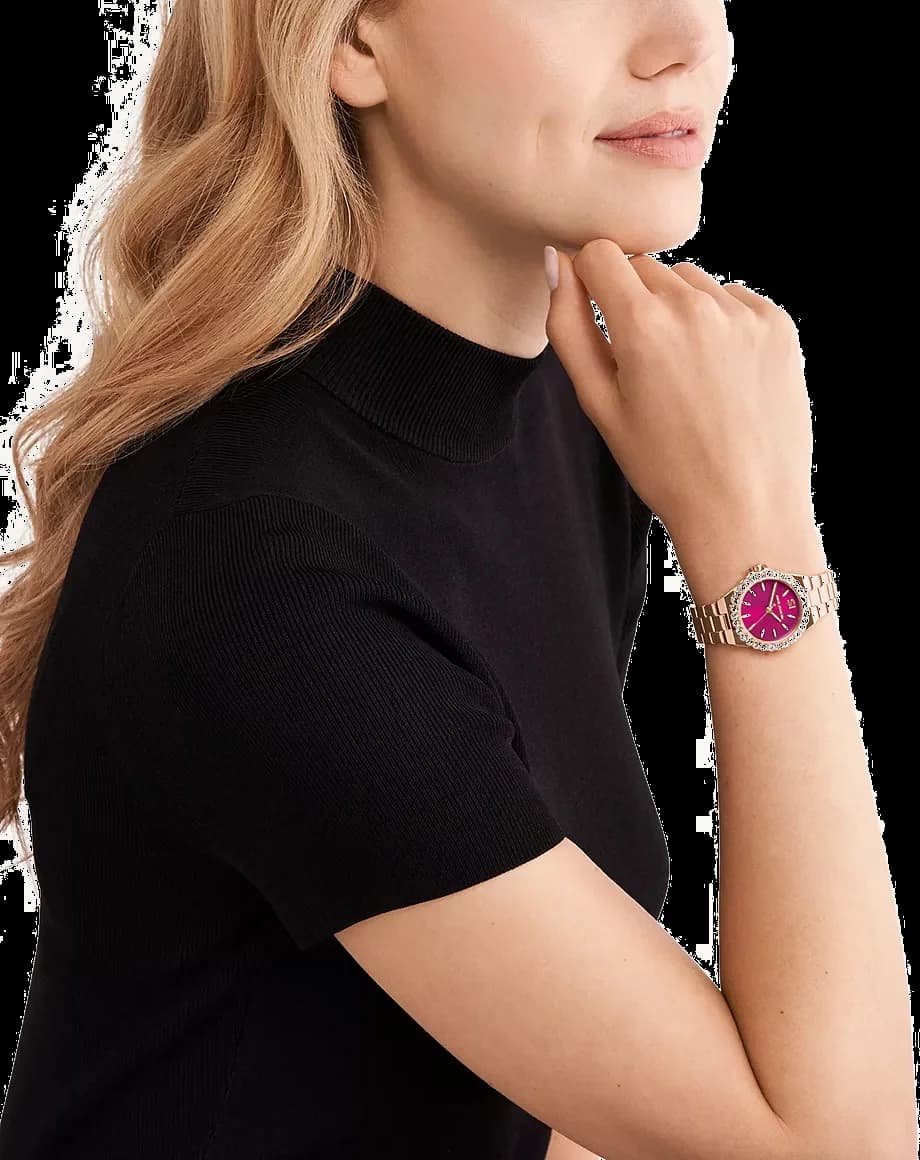 Montre Michael Kors MK7396 femme verso boîtier or rose