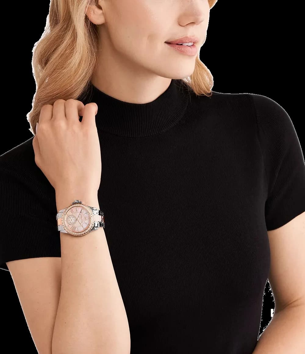 Montre Michael Kors MK7402 femme verso boîtier argent