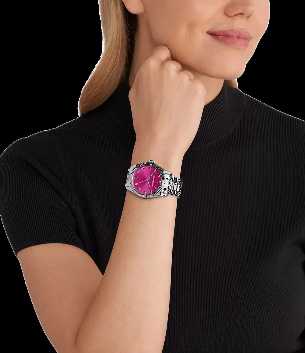 Montre Michael Kors MK7443 femme verso boîtier argent