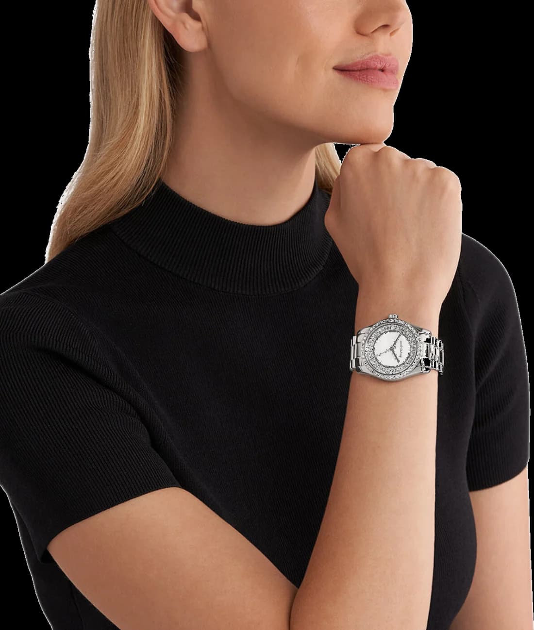 Montre Michael Kors MK7445 femme détail cadran argent