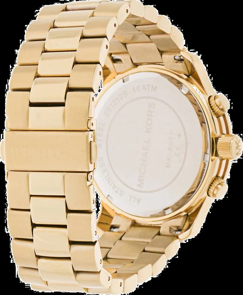 Montre Michael Kors MK8077 unisexe détail cadran doré