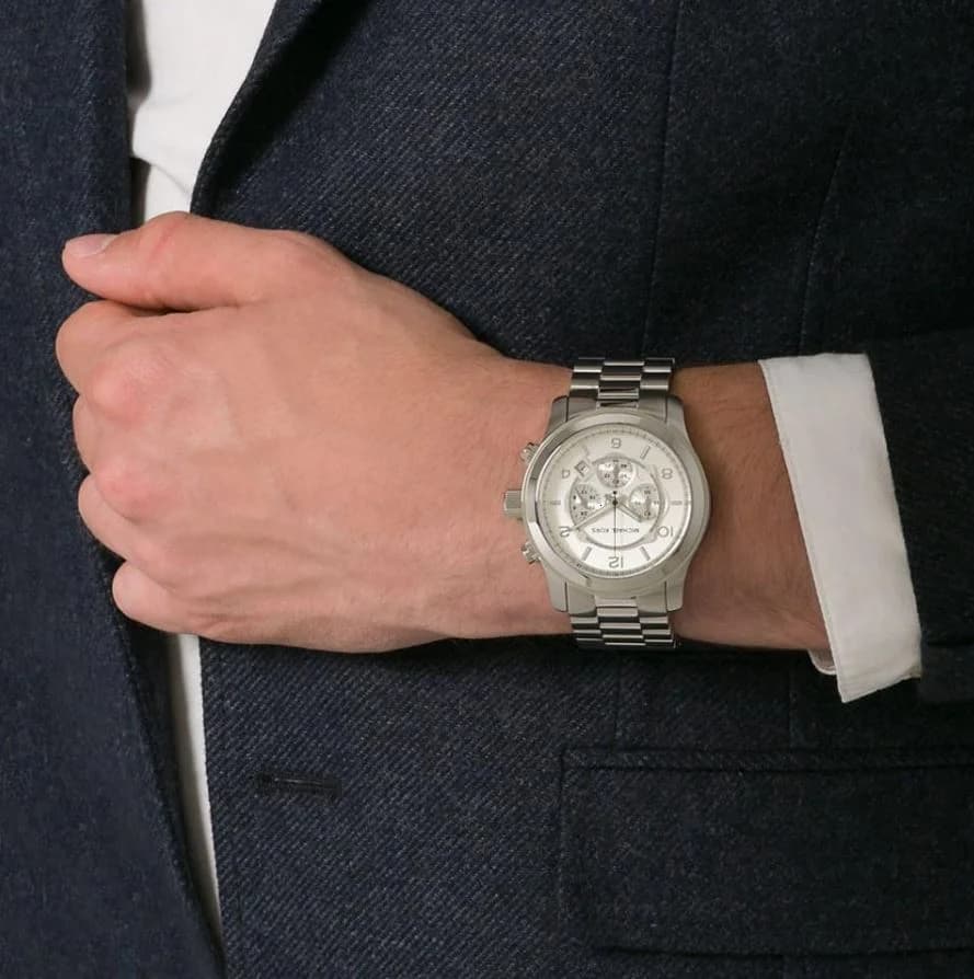 Montre Michael Kors MK8086 unisexe verso boîtier argent