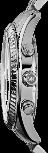 Montre Michael Kors MK8280 gros plan cadran bleu index chronographe
