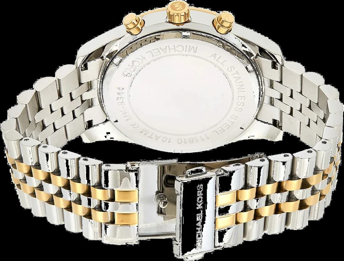 Montre Michael Kors MK8344 homme verso boîtier argent