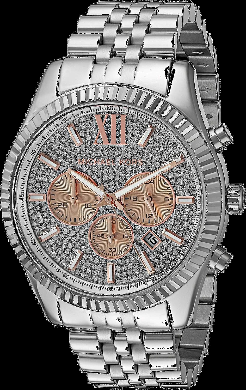 Montre Michael Kors MK8515 Lexington en Acier Inoxydable avec Chronographe