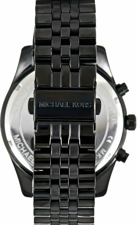 Montre Michael Kors MK8603 bracelet acier noir boucle déployante profil