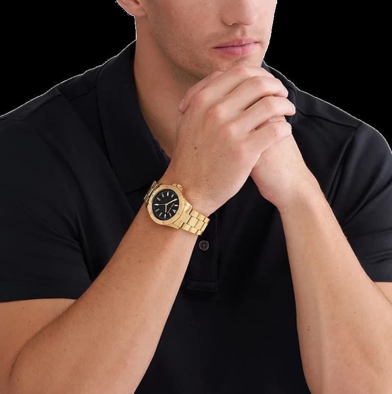 Montre Michael Kors MK9078 homme verso boîtier or