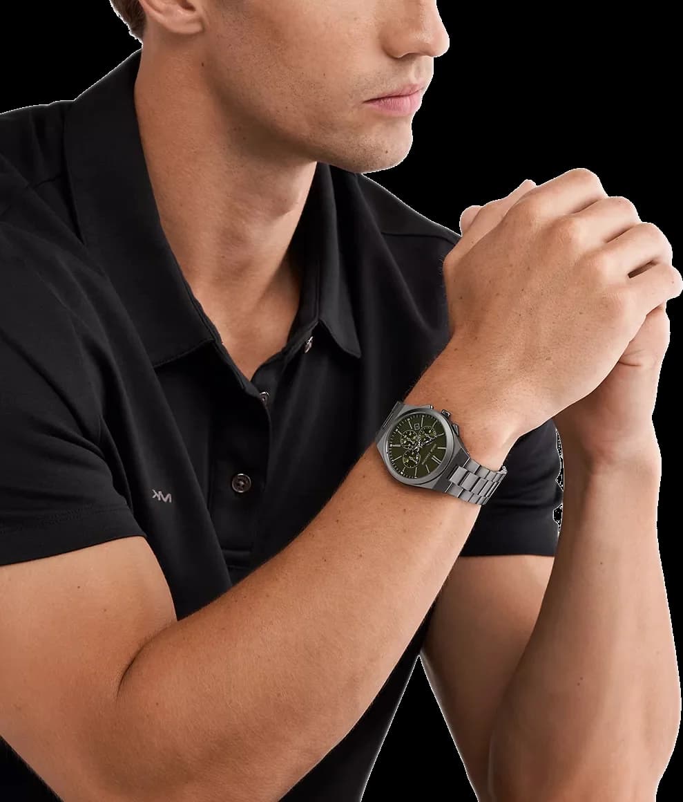 Montre Michael Kors MK9118 homme verso boîtier gris