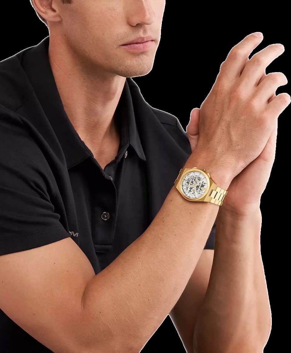 Montre Michael Kors MK9120 Chronographe en Acier Doré 45 mm vue 4