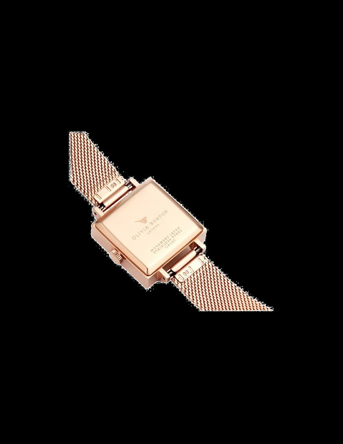 Montre Olivia Burton OB16AM96 femme détail cadran noir