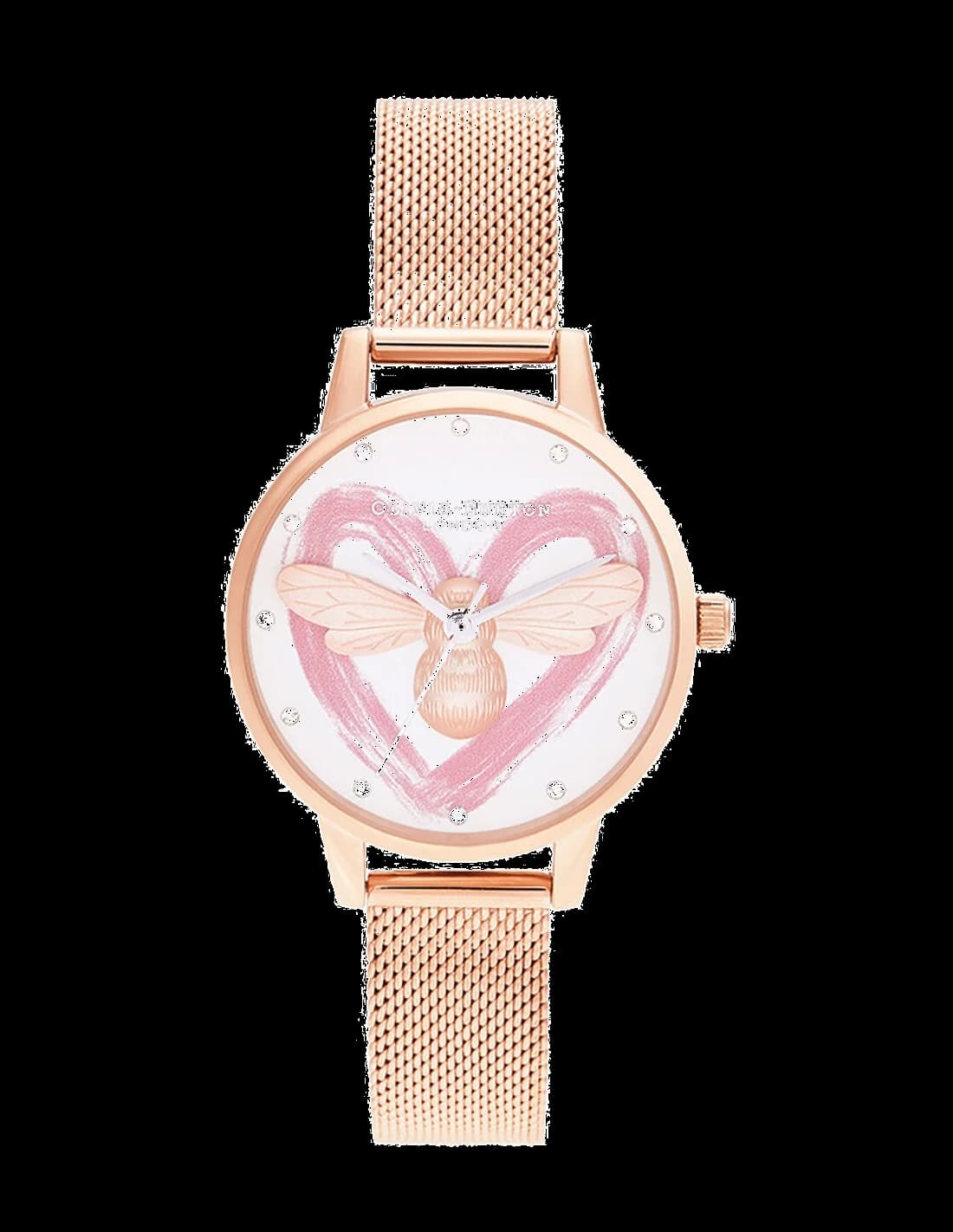 Olivia Burton OB16FB01 montre beige analogique — Montres Outlet