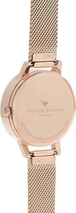 Montre Olivia Burton OB16PP40 femme détail cadran blanc