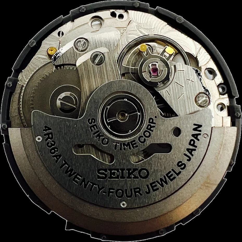 Mouvement automatique Seiko 4R36 / 4R36A avec fonction date vue 2