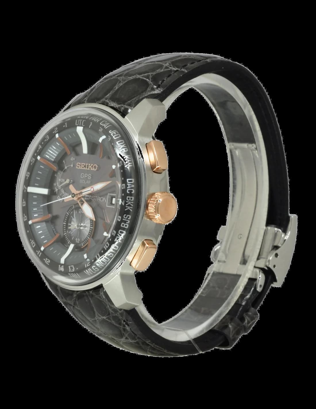 Montre Seiko SAS038J1 homme vue de profil