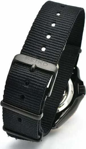 Montre Seiko SBSA098 Automatique Cadran Bleu et Bracelet NATO Noir vue 3