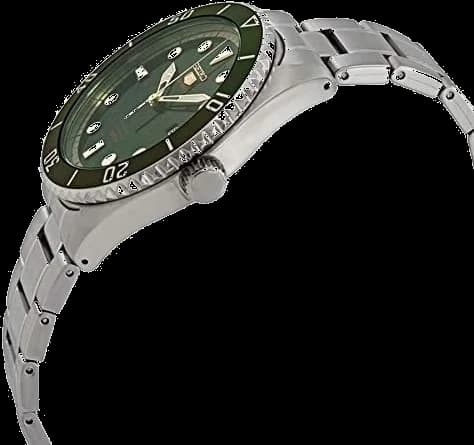 Montre Seiko SRPB93K1 homme détail cadran vert
