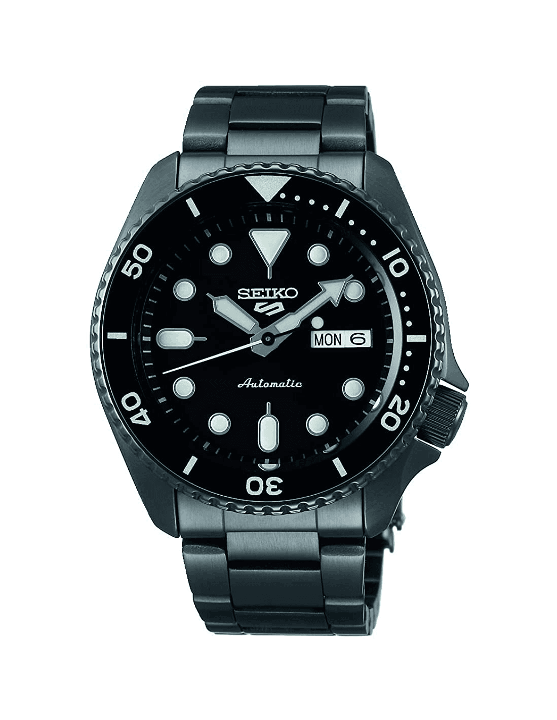 Montre Seiko SRPD65K1 Automatique en Acier PVD Noir et Bracelet Nylon