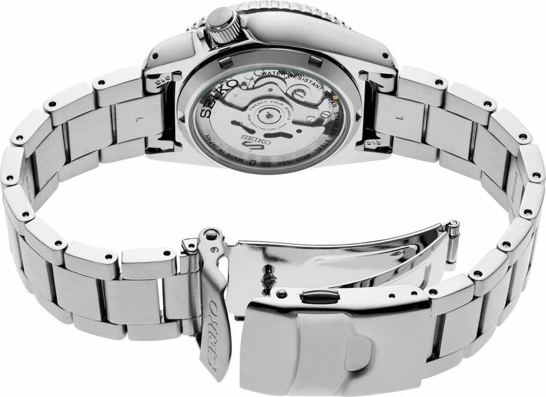 Montre Seiko SRPJ47PK Automatique Cadran Rose Métallisé et Acier vue 3