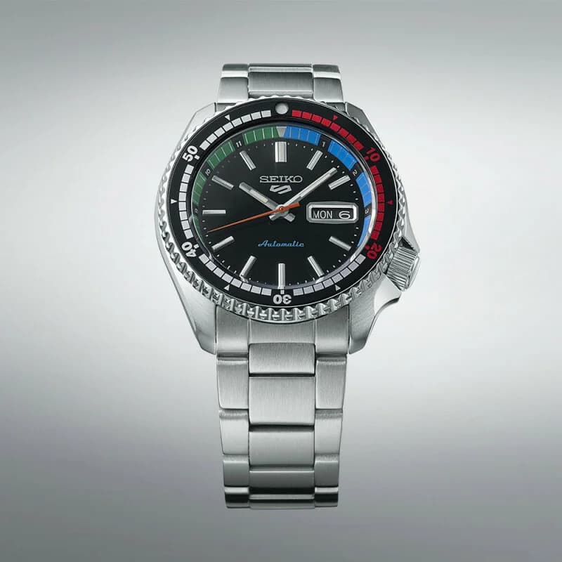 Montre Homme Seiko SRPK13K1 Automatique Acier Lunette Multicolore vue 3