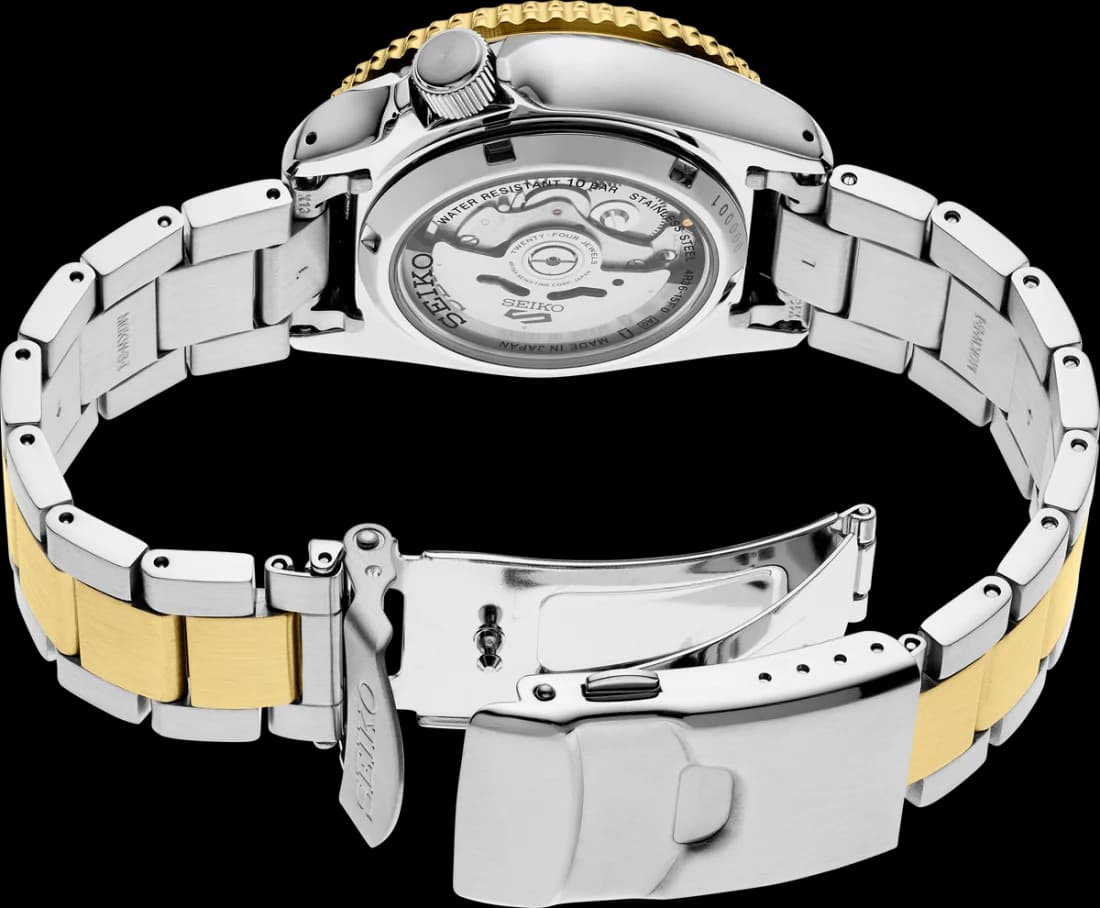 Montre Seiko SRPK22BR homme détail cadran marron
