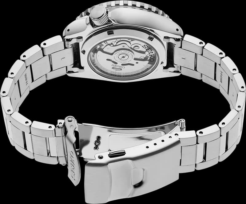 Montre Seiko SRPK99K1 homme verso boîtier argent
