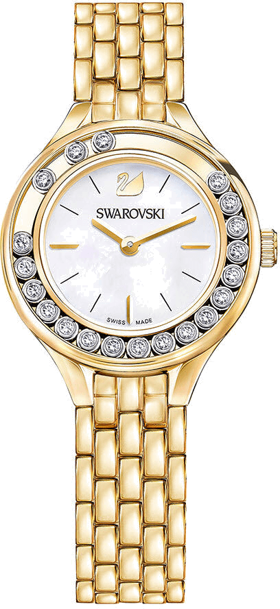 Montre Swarovski 5242895 en Acier Doré Jaune et Cadran Nacre