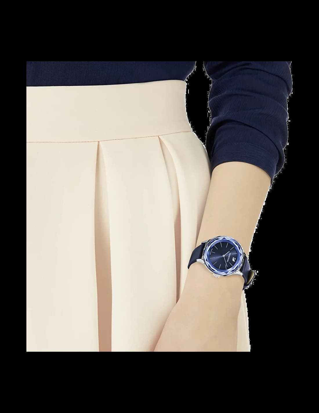 Montre Swarovski 5295349 femme détail cadran bleu